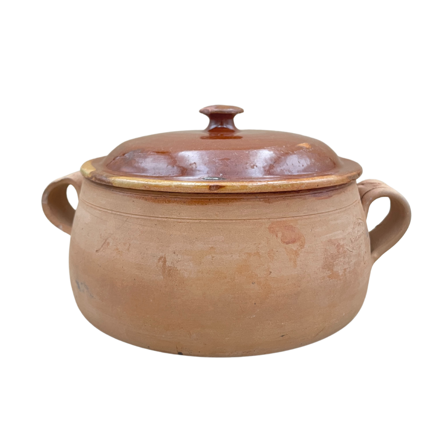 Vintage Vallauris Terracotta Bean Pot Set
