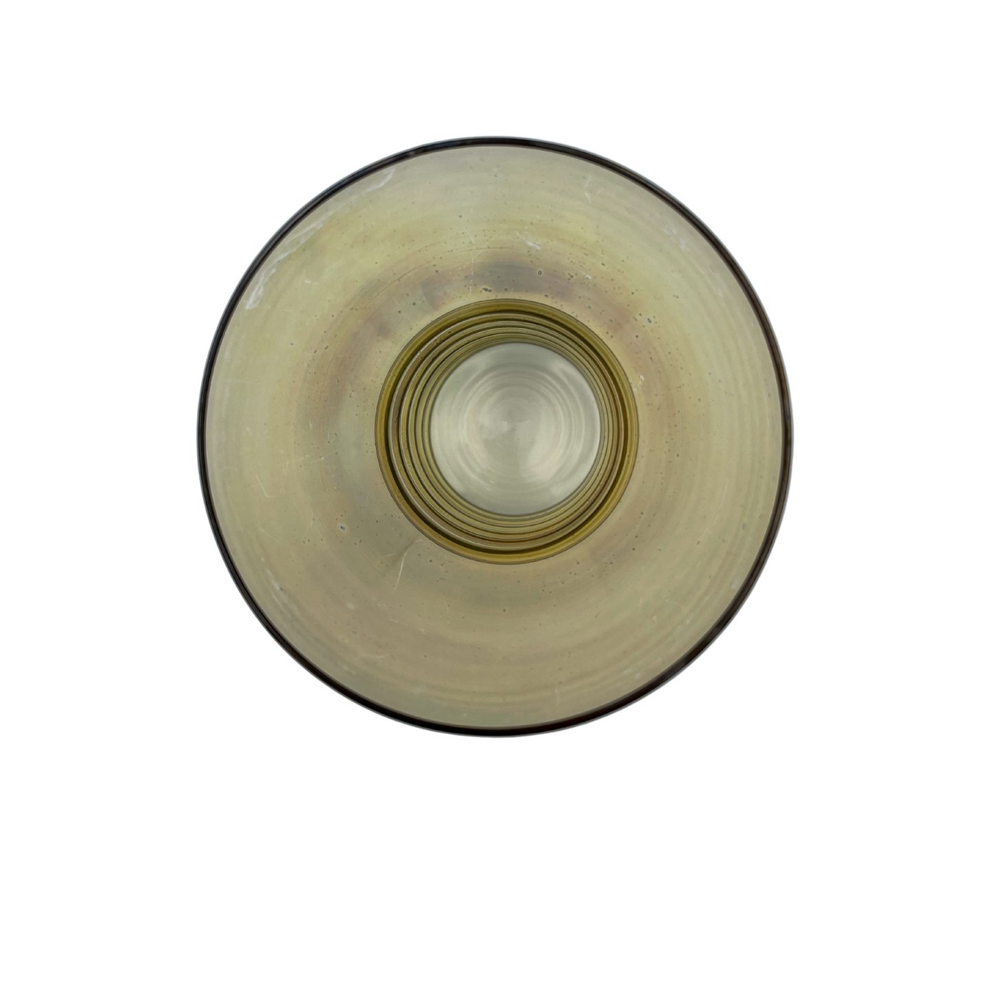 1930s Dunbar Aramis Tumbler Glass Pair – Iridescent Yellow+ Purple