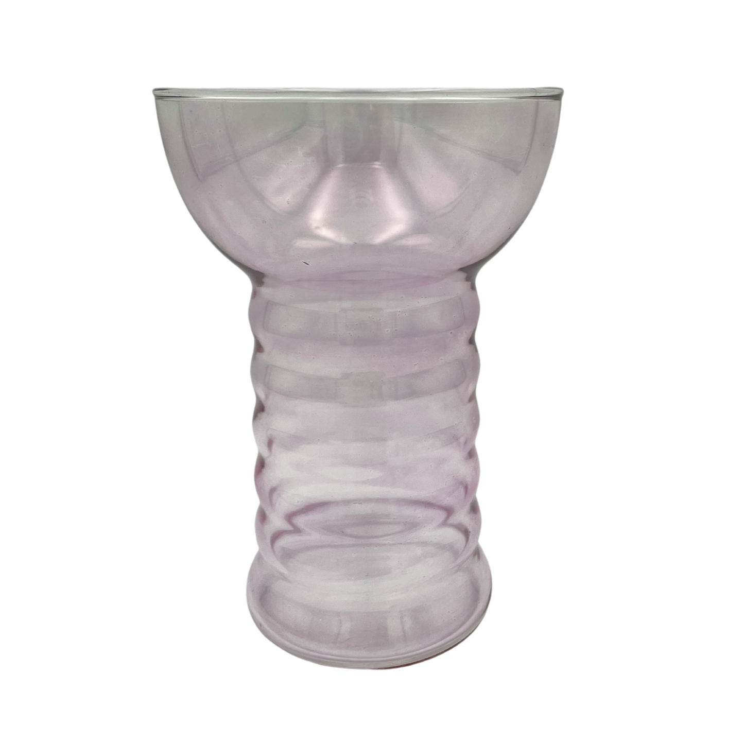 1930s Dunbar Aramis Tumbler Glass Pair – Iridescent Yellow+ Purple