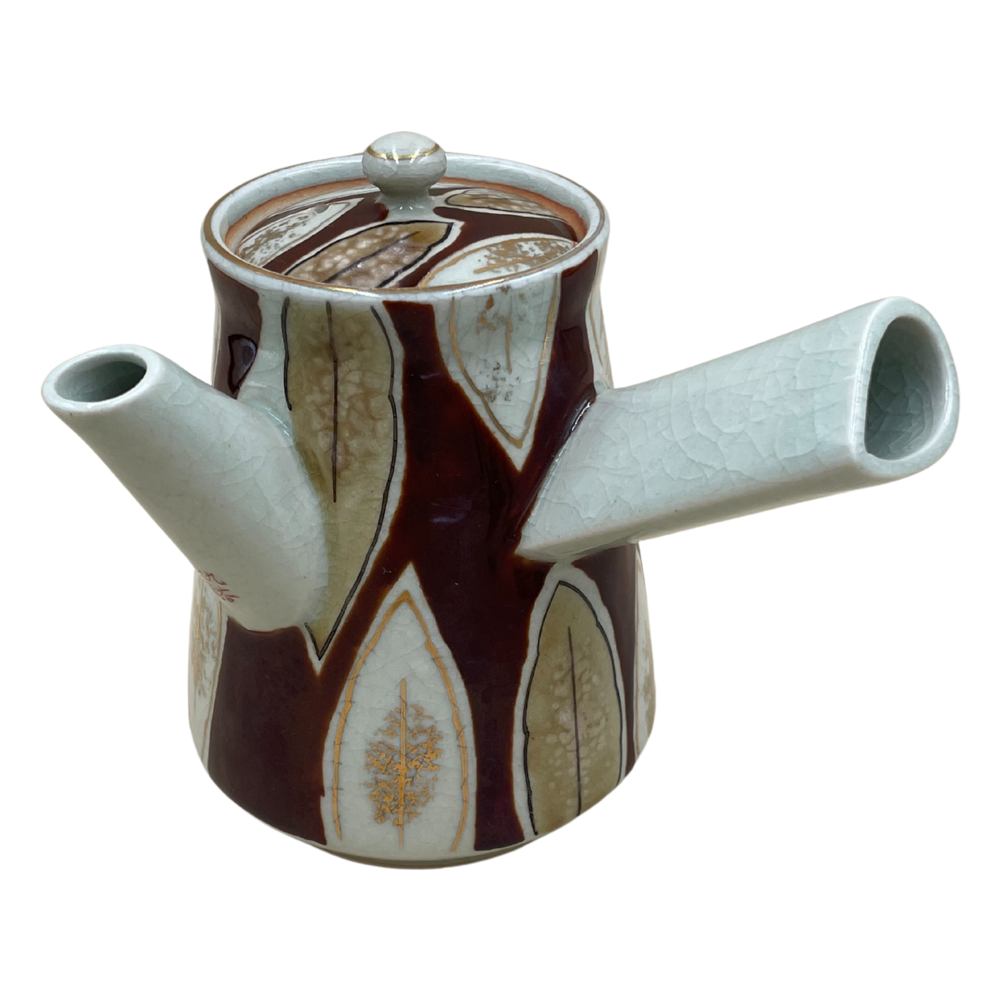 Vintage Midcentury Four Piece Japanese Kutani Teapot Set