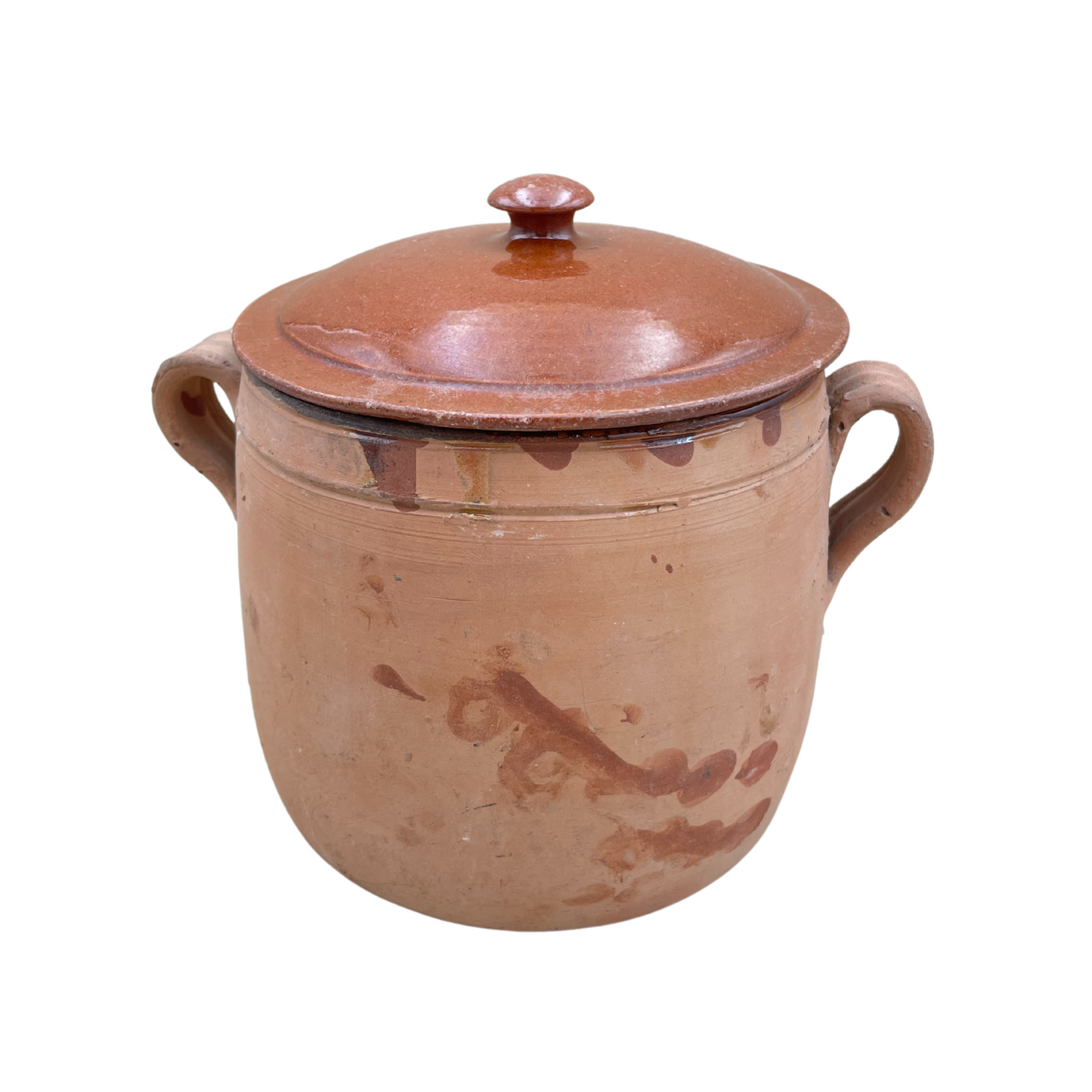 Vintage Vallauris Terracotta Bean Pot Set