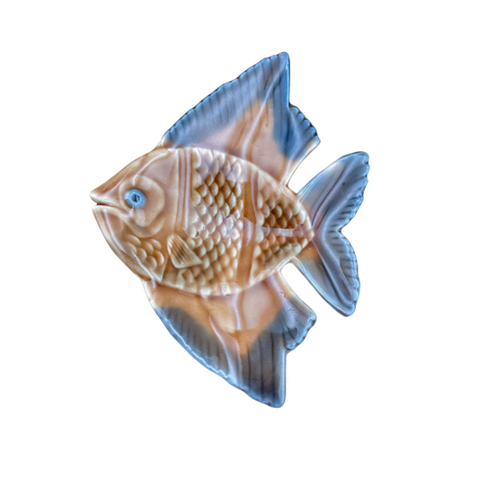 Vintage Fish Dish – Glazed Ceramic Catchall Made in England