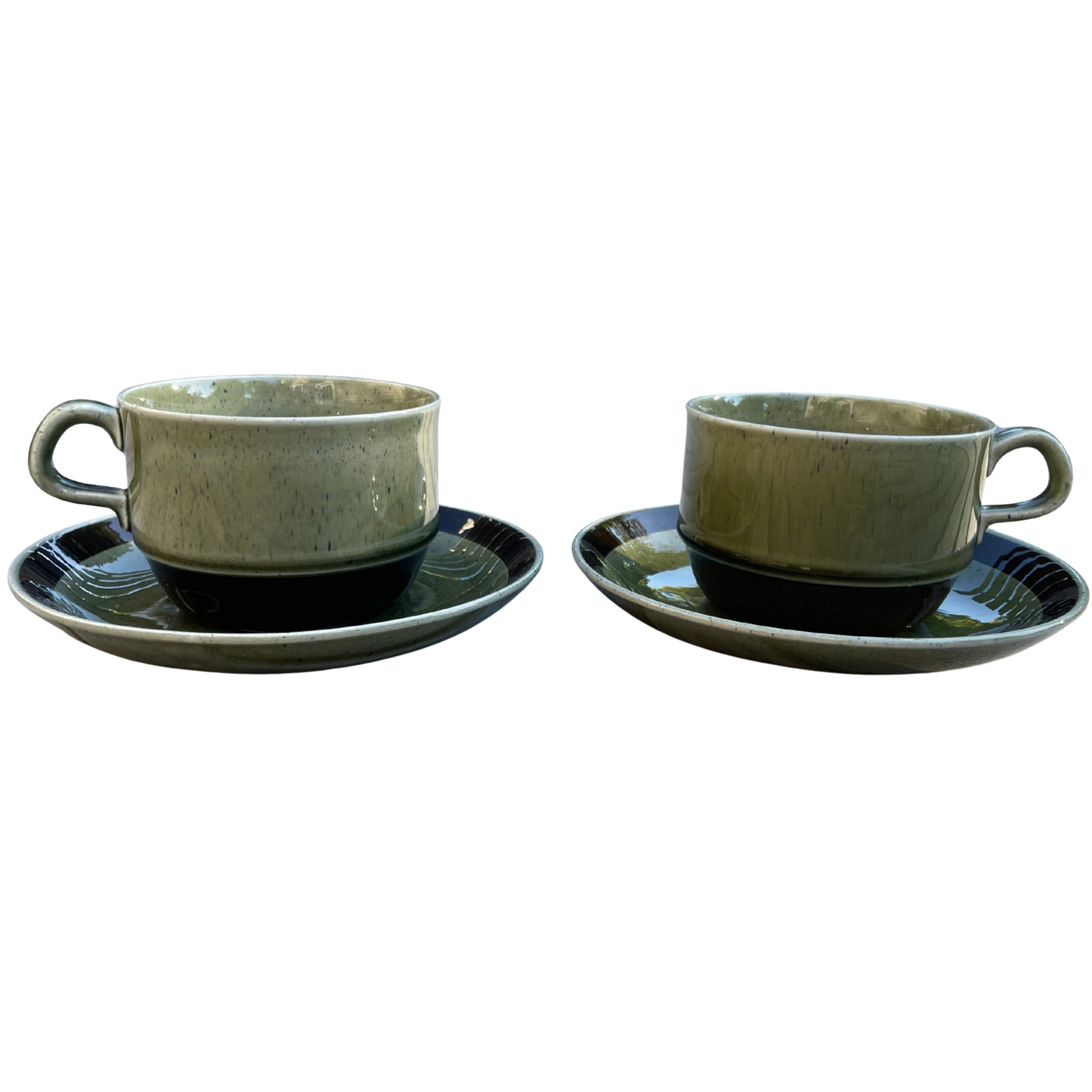 Vintage Rörstrand “Vieta” Cups & Saucers – Pair