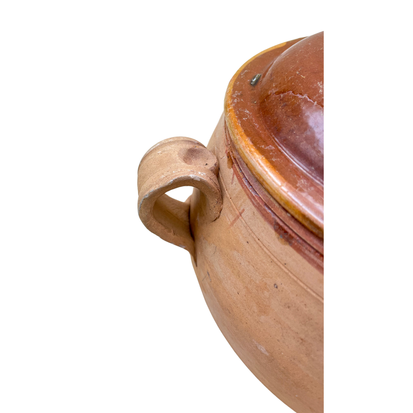 Vintage Vallauris Terracotta Bean Pot Set