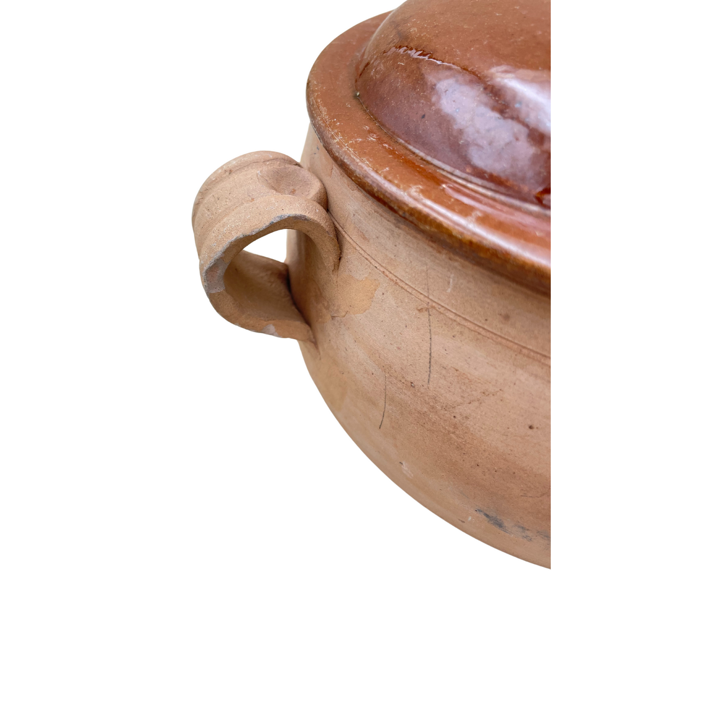 Vintage Vallauris Terracotta Bean Pot Set